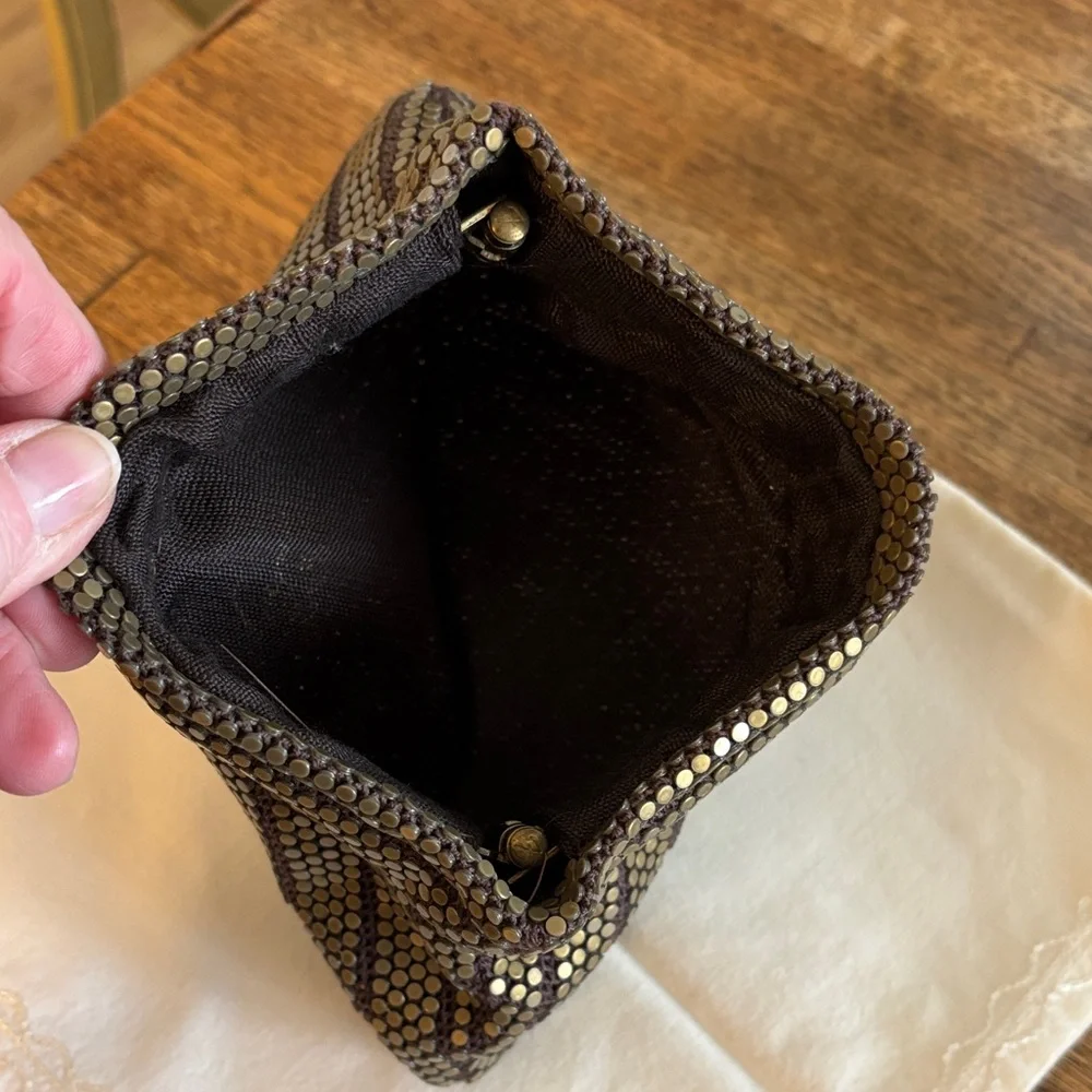 Vintage ( 1940’s?) Elegant Gold Beaded Clutch Purse. Stunning!